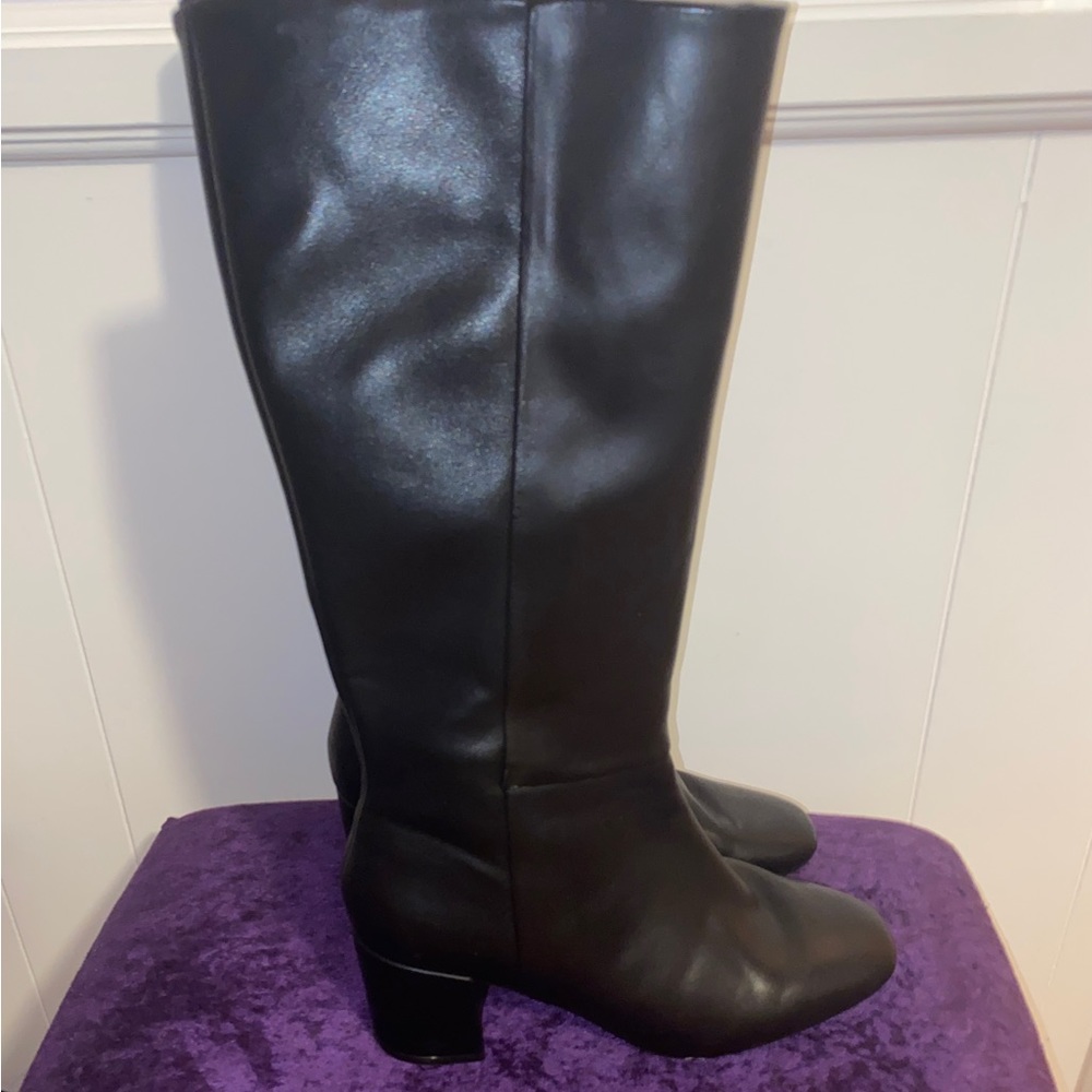 Leather Knee High Boots